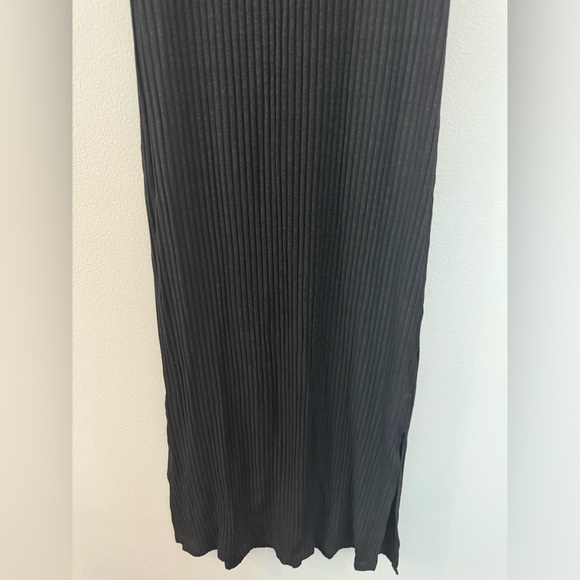 David Lerner Turtleneck Black Ribbed Sleeveless Dress Women's Large - Picture 11 of 11